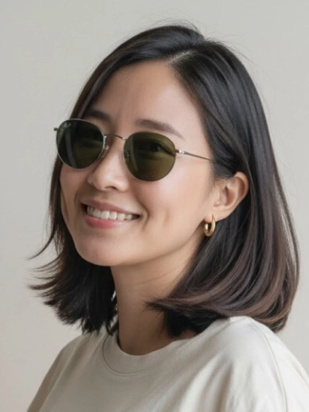 Ray-Ban RB 3447 029 Round Metal Gunmetal Men's Women's Sunglasses & Case